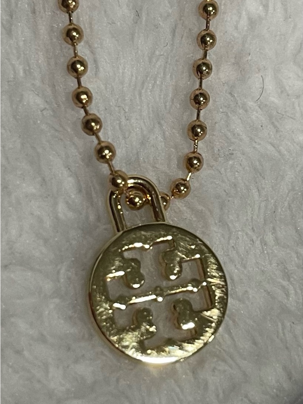 Tory Burch Bundle Gold-Tone Padlock Hang or Pull Tag & Purse Fob
